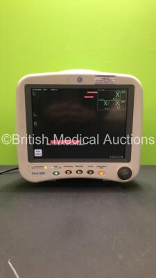 GE DASH 4000 Patient Monitor with BP1, BP2, SPO2, Temp/Co, NBP and ECG Options (Powers Up) *S/N G2DJ6211G*