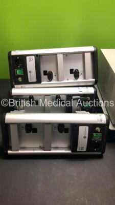 4 x Carefusion Alaris DS Charging Stations, 1 x Chloride Power Protection UPS, 1 x Table Stable TS-150, Baxter Spare Parts and Philips Respironics REMStar Pro C-Flex + CPAP *S/N P11141767FBC9 / H166300366F0D / 023929* - 2