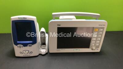 1 x Drager Infinity Delta Patient Monitor and 1 x Welch Allyn SPOT Vital Signs LXi Monitor (Unable to Power Up Due to No Power Supplies) *S/N 2016028581 / 6001236969*