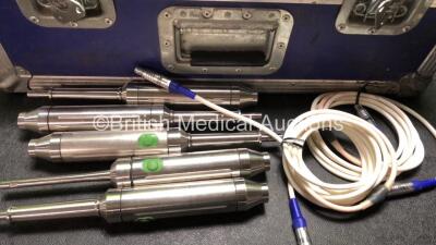 Mixed Lot Including 1 x Datalogic Matrix 2000 Scanner Unit with 1 x Datalogic CBX100 Connection Box (Powers Up) 7 x Ocar Medical Probes with 2 x Leads in Transport Case - 2