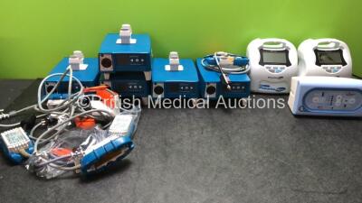 Mixed Lot Including 13 x enFlow Model 121 Controllers with 13 x enFlow Model 100 IV Blood Fluid Warmers (All Power Up) 2 x G+N Pneumapress DVT-Series Venous Assist Systems (Both Power Up) 1 x Venner PneuX P.Y.System (Powers Up)