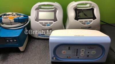 Mixed Lot Including 13 x enFlow Model 121 Controllers with 13 x enFlow Model 100 IV Blood Fluid Warmers (All Power Up) 2 x G+N Pneumapress DVT-Series Venous Assist Systems (Both Power Up) 1 x Venner PneuX P.Y.System (Powers Up) - 2