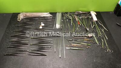 Job Lot of Various Surgical Instruments Including Mixed Forceps,Suction Tubes and Mixed Clasps