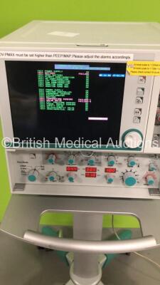 Stephan Stephanie Ventilator Version 3.62 en on Stand - Running Hours 15180 (Powers Up with Error - See Pictures) - 2