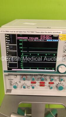 Stephan Stephanie Ventilator Version 3.62 en on Stand - Running Hours 15180 (Powers Up with Error - See Pictures) - 5