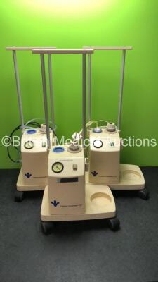 3 x Therapy Equipment Ltd Suction Units (All No Power-Damage to Regulator Caps-See Photos)