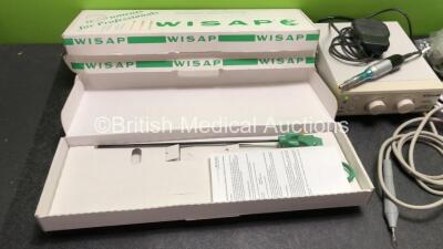 Mixed Lot Including 3 x Wisap Instruments for Minimal Invasive Surgery,Kruuse Piezo Scaler Micrometer with Handpiece and Footswitch and EDL Patient Examination Light (Both Power Up) - 7