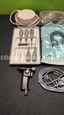 Mixed Lot Including 1 x 3M Mini-Driver II Handpiece, 1 x Diathermy Footswitch,SDI Directa Luxator Surgical Instruments,Assorted Instruments and Monitor Leads - 2