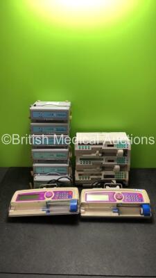 6 x Dyna-Form Mercury Advance Mattress Pumps (1 x Damaged Case), 2 x Graseby omnifuse PCA Syringe Pumps (Both Power Up with Alarms / Errors) and 3 x B-Braun Perfusor fm Syringe Pumps (Power Up with Alarms)