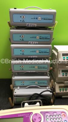 6 x Dyna-Form Mercury Advance Mattress Pumps (1 x Damaged Case), 2 x Graseby omnifuse PCA Syringe Pumps (Both Power Up with Alarms / Errors) and 3 x B-Braun Perfusor fm Syringe Pumps (Power Up with Alarms) - 6