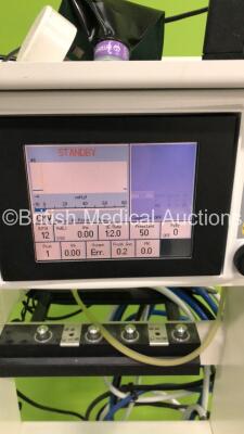 Blease Anaesthesia Machine with Blease 8500 Ventilator with Oxygen Mixer,Bellows,Absorber and Hoses (Powers Up) * SN 0120502 * - 3