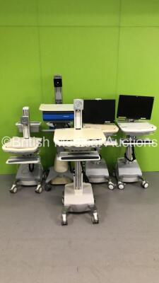 5 x Ergotron Workstations with 2 x HP Monitors