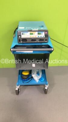 Valleylab Force FX-8C Electrosurgical/Diathermy Unit with 1 x Bipolar Dome Footswitch and 1 x Dual Footswitch on Trolley (Powers Up) * Mfd 2006 *