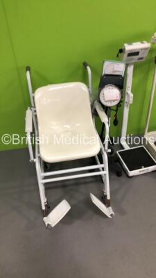 Mixed Lot Including 1 x Marsden Seated Weighing Scales,2 x Accoson BP Meters,1 x Marsden Standing Weighing Scales and 1 x Seca Standing Weighing Scales - 2