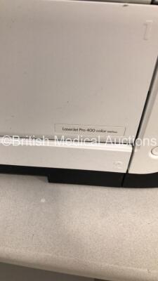 GE Mobile Trolley with Sony Monitor and HP Printer (No Power-Monitor Damaged-See Photos) - 3