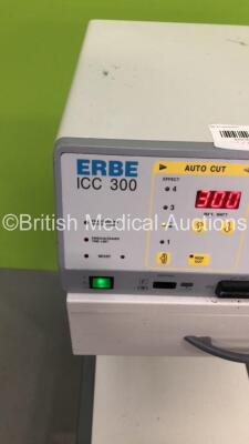 ERBE ICC 300 Electrosurgical/Diathermy on Mobile Trolley (Powers Up) * SN F-1021 * - 3