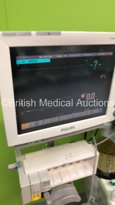 Datex-Ohmeda S/5 Avance Carestation Anaesthesia Machine Software Version 3.20 with Philips IntelliVue MP70 Anaesthesia Monitor * Missing Tag *,Philips M3012A Module with Press/Temp Options,Philips M3001A Module with ECG/Resp,SpO2,NBP and Press/Temp Option - 6