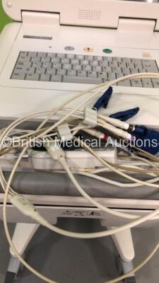 Philips PageWriter TC70 ECG Machine on Stand with 10 Lead ECG Leads (No Power) - 4