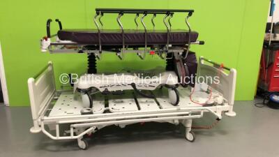 1 x Stryker 1001 Stretcher with Mattress and 1 x Huntleigh Contoura Electric Hospital Bed