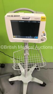 1 x Philips IntelliVue MP20 Patient Monitor on Stand * Mfd 2015 * and 1 x Drager Infinity Delta Patient Monitor on Stand (Both Power Up) * SN DE48088997 / 6000458776 * - 3