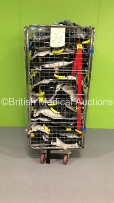 Cage of Mixed Ambulance Equipment Including Pax Vacuum Mattresses (Cage Not Included)