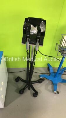 Mixed Lot Including 1 x GE Carescape V100 Patient Monitor on Stand,1 x Keeler Otoscope/Ophthalmoscope Set on Stand with 2 x Handpieces and 2 x Heads and 1 x Labcold Pharmacy Refrigerator (All Power Up) * SN AAW07210429SA / N/A * - 3