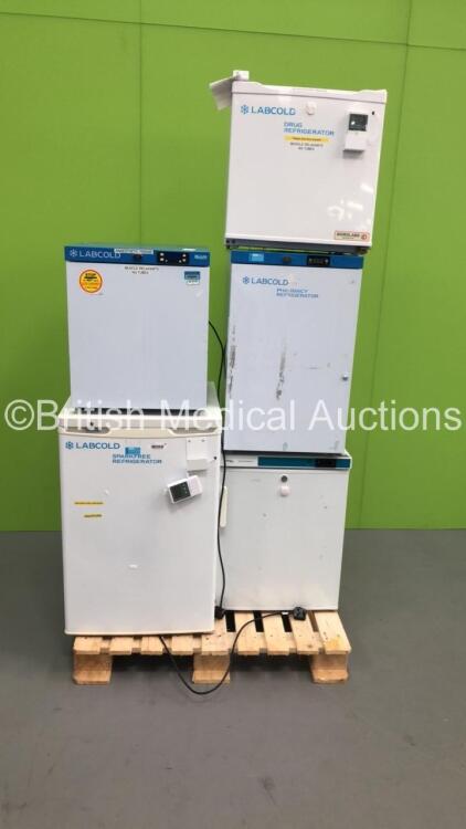 Job Lot of Fridges Including 4 x Labcold and 1 x LEC Medical (All Power Up) * On Pallet *