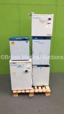 Job Lot of Fridges Including 4 x Labcold and 1 x LEC Medical (All Power Up) * On Pallet * - 2