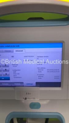 3 x Welch Allyn VSM 6000 Series Patient Monitors on Stands (2 x Power Up - 1 x No Power) - 3