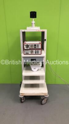 Smith and Nephew Stack Trolley with Richard Wolf 2207 Suction Pump and Richard Wolf 2271 US Litho Control Unit (Powers Up)