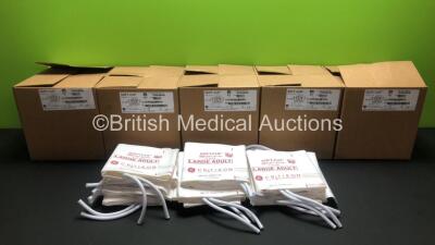 Job Lot of Approx. 100 x GE Critikon Soft-Cuf Blood Pressure Cuffs - No Connectors *Mfd 2020* (Large Adult)