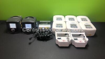 Job Lot Including 6 x DeVilbiss SleepCubes Standard with 2 x DeVilbiss Ref.Dv5HH Humidifiers, 2 x Fisher&Paykel Icon+ Novo CPAP Units and 1 x ResMed S9 AutoSet CPAP Unit with Power Supply *170719617155 - 131008362349 - 22161080287 - IN006266 - IK201705I -