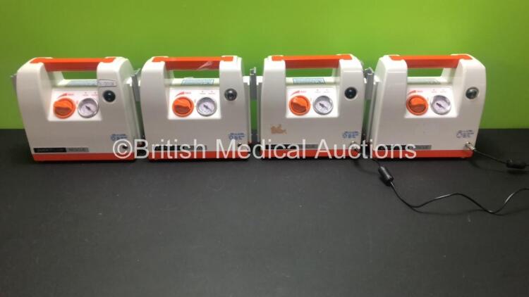 4 x Rescue Zeiner Quick Clear Rescue Ref 90818UK Suction Units with 2 x Power Supplies (All Power Up) *2549 - 2544 - 2557 - 2552*