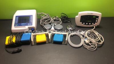 Mixed Lot Including 1 x Welch Allyn 53N00 Monitor (Powers Up) 1 x B & D Nippy 3 Ventilator (Powers Up) and 4 x Footswitches Including 1 x Toshiba UZFS A500A and Arthrocare *JA120793 - 2006 6963 - 99A1393470*