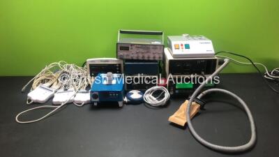 Mixed Lot Including Baxter Fibrinotherm Unit (Powers Up) , 1 x Berchtold S 30 Dust Extractor with Hose (Powers Up), 1 z Ohmeda Biox 3700e Pulse Oximeter (Powers Up), 1 x Thurlby Thandar Sweep/Function Generator, 1 x Scotlab Micro Centaur, 1 x Welch Allyn 