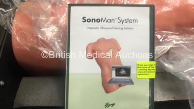 Job Lot Including 1 x Laerdal SimMan & AirMan Compressor Unit (Powers Up) with 2 x Link Boxes and 1 x Simulab SonoMan System in Carry Case - 2