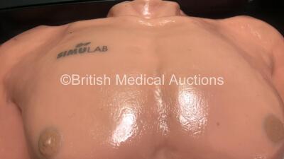 Job Lot Including 1 x Laerdal SimMan & AirMan Compressor Unit (Powers Up) with 2 x Link Boxes and 1 x Simulab SonoMan System in Carry Case - 3