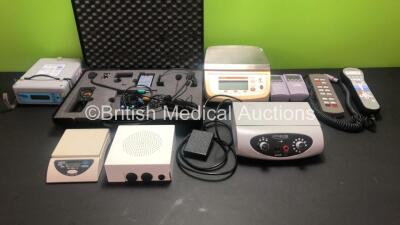 Mixed Lot Including 1 x Parkell Sensimatic 700SE Electrosurge with Footswitch, 2 x Nellcor OxiMax N-65 Oximeters, 1 x Maquet and 1 x Eschmann Table Controllers, 1 x Alphatron Voice Profiler with Accessories in Case, 1 x Wedo Easy 2000 Scales and 1 x Digi