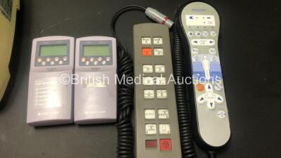 Mixed Lot Including 1 x Parkell Sensimatic 700SE Electrosurge with Footswitch, 2 x Nellcor OxiMax N-65 Oximeters, 1 x Maquet and 1 x Eschmann Table Controllers, 1 x Alphatron Voice Profiler with Accessories in Case, 1 x Wedo Easy 2000 Scales and 1 x Digi - 3