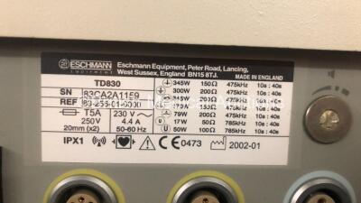 Eschmann TD830 Electrosurgical Diathermy Unit (Powers Up) - 3