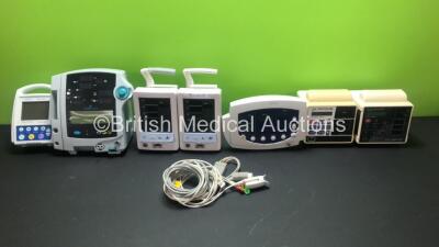 Job Lot of Patient Monitors Including 2 x Datascope Duo, 1 x Welch Allyn 53N00, 1 x Dinamap Compact TS, 2 x Criticare 506DXN, 1 x Criticare eQuality 506DN and 1 x Philips ECG and SpO2 Lead with Finger Sensor