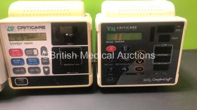 Job Lot of Patient Monitors Including 2 x Datascope Duo, 1 x Welch Allyn 53N00, 1 x Dinamap Compact TS, 2 x Criticare 506DXN, 1 x Criticare eQuality 506DN and 1 x Philips ECG and SpO2 Lead with Finger Sensor - 2