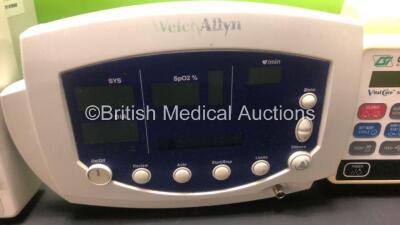 Job Lot of Patient Monitors Including 2 x Datascope Duo, 1 x Welch Allyn 53N00, 1 x Dinamap Compact TS, 2 x Criticare 506DXN, 1 x Criticare eQuality 506DN and 1 x Philips ECG and SpO2 Lead with Finger Sensor - 3