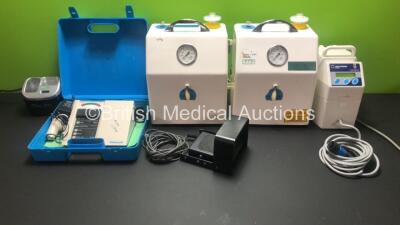 Mixed Lot Including 1 x Inditherm CosyTherm Warming Unit, 1 x Airtraq Avant Guided Video Intubation Docking Station, 1 x Vitalograph Aerosol Inhalation Monitor, 1 x Footswitch (Unknown Model) and 2 x Suction Units