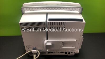 GE Carescape B650 Touch Screen Patient Monitor *Mfd - 04/2015* with 1 x GE E-PRESTN-00 Module *Mfd 2010* (Powers Up with Damaged Screen - See Photo) *6647418 - SEW15171055HA* - 3