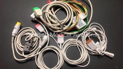 GE Dash 3000 Patient Monitor *Mfd 2011* Including ECG, CO2, NBP, BP1, BP2, SpO2, Temp/CO Options with 1 x C02 Capnostat Cable, 1 x 5 Lead ECG Connector Cable, 2 x BP Cables and 1 x Temp-CO Cable - 5