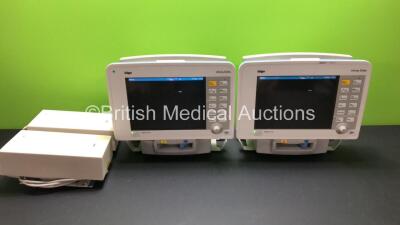 2 x Drager Infinity Delta Patient Monitors with HemoMed 1, Aux - Hemo 3, MultiMed and SpO2 Options with 2 x Docking Stations and 2 x Power Supplies *Mfd 2008* (Both Power Up) *6000620378 - 6000482874*