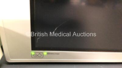 2 x Drager Infinity Delta Patient Monitors with HemoMed 1, Aux - Hemo 2 - 3, MultiMed and SpO2 Options with 2 x Power Supplies *Mfd 2008* (Both Power Up with 2 x Missing Side Panels and Some Casing Damage - See Photo) *6000509677 - 6000460782* - 5