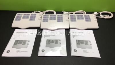 3 x GE IDI Keypad Second Edition Ref.5413146 with Installation Manuals and In Very Good Condition *Mfd 2012*