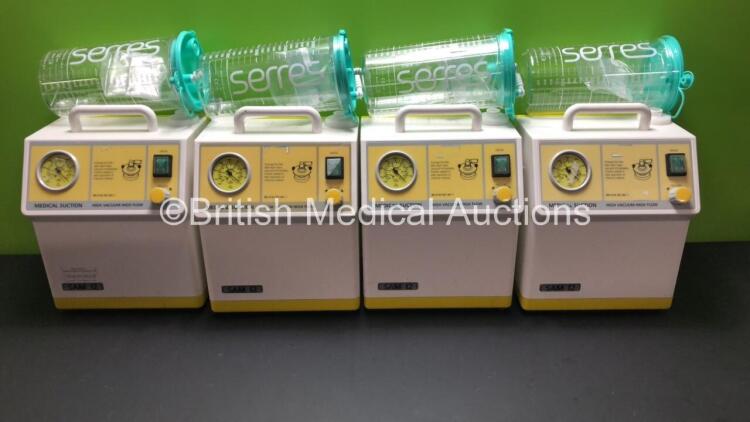 4 x SAM 12 Suction Pumps with 4 x Serres Cups with Lids (All Power Up) *03080693 - 01070236 - 04081084 - 01070172*